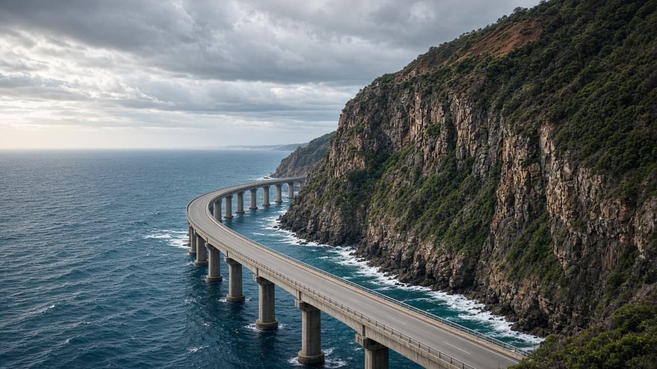 Coastal drive south of Sydney